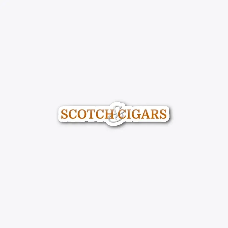 Scotch & Cigars Sticker